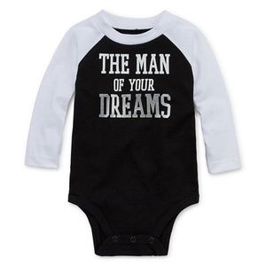 Okie Dokie Long Sleeve Graphic Bodysuit - Baby Boy